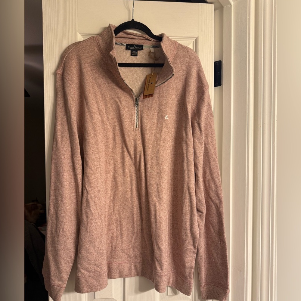 Tailor Vintage Men's Rose Zip-Up Sweater XXL